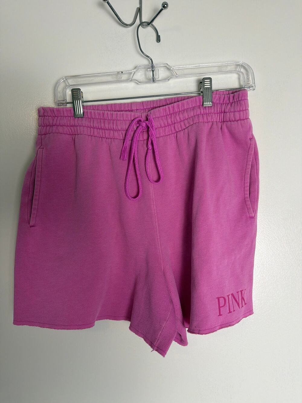 Victoria's Secret PINK Campus Fleece Sweat Shorts Magenta Medium
